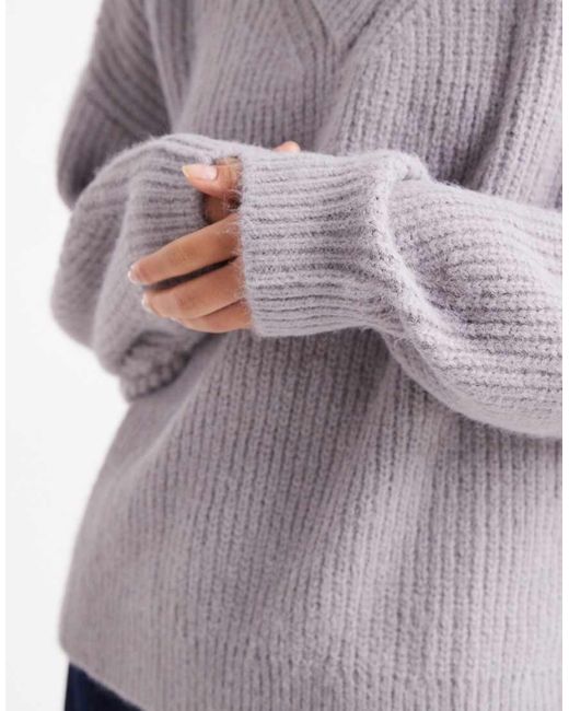 ASOS Gray V-neck Jumper