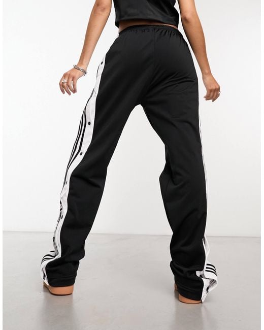 adidas originals adicolor popper pants in black