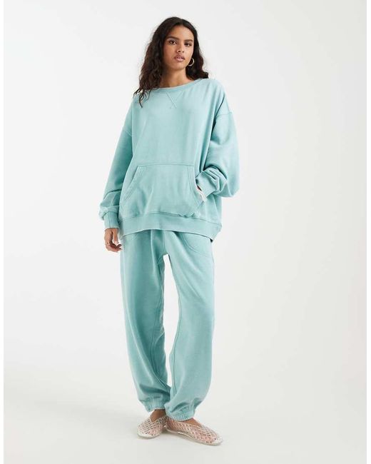 Free People Blue Slow It Down Sweater