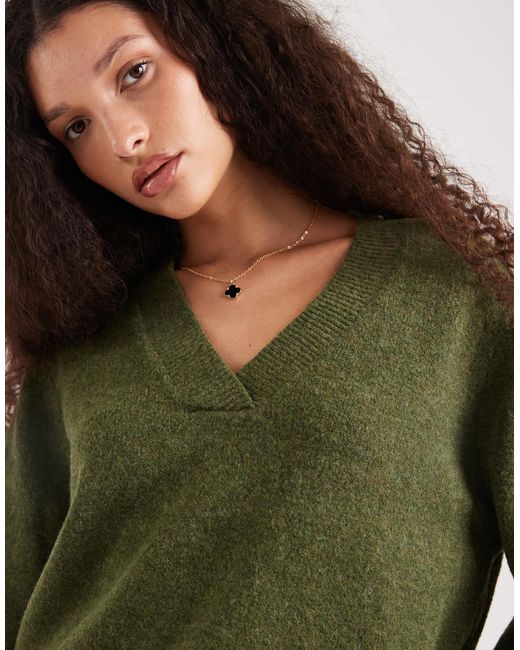 Vero Moda Green – weicher oversize-pullover