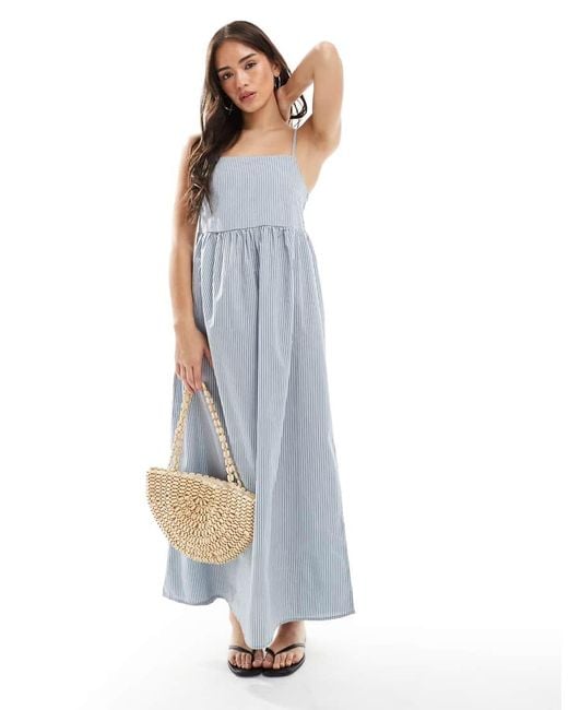 Pieces Blue Cami Midi Dress