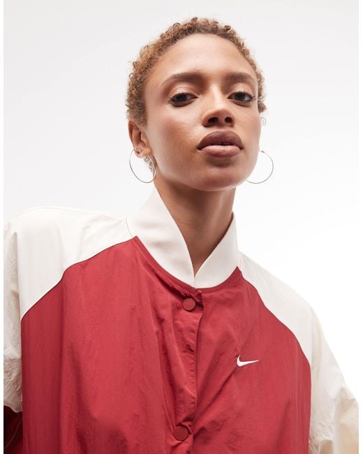 Nike Red Street Varsity Jacket
