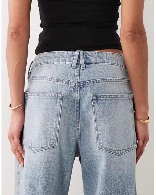 GOOD AMERICAN Blue Good 90's High Waist Straight Leg Jeans