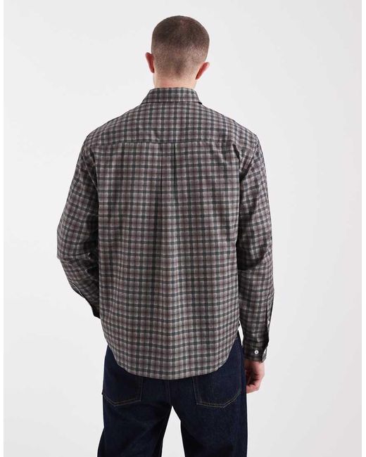Only & Sons Gray Relaxed Fit Shirt for men
