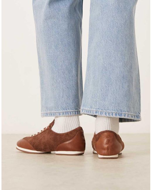 Polo Ralph Lauren Blue Pony Ballerina Trainers