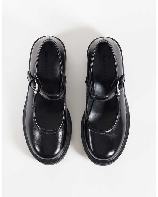 ASOS Black Stable Mary Jane Mid Shoes