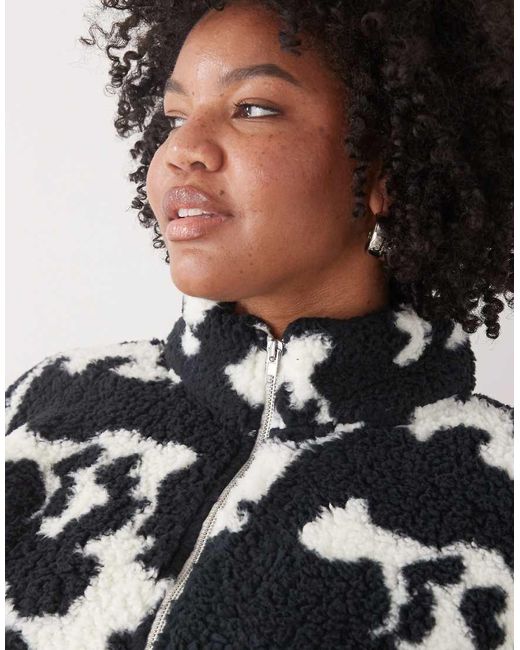 Noisy May Black Zip Through Fleece