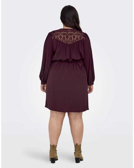 ONLY Purple – kleid aus spitze