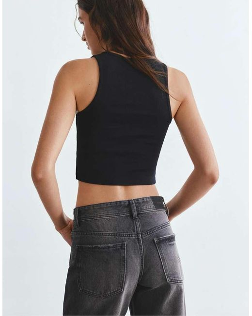 Pull&Bear Black Tank Top