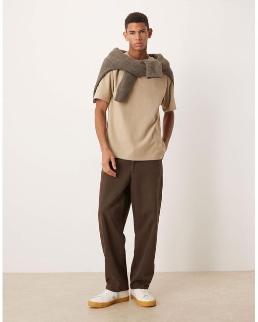 ASOS Natural Relaxed T-Shirt for men