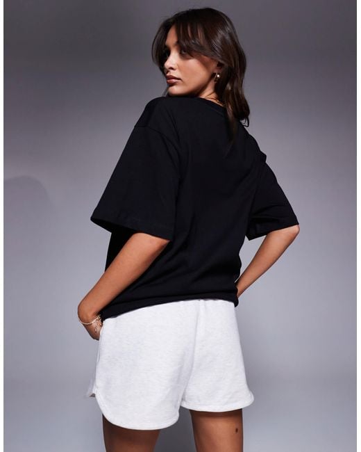 ASOS Blue Weekend Collective Icon Oversized T-shirt With Embroidered Wca Graphic