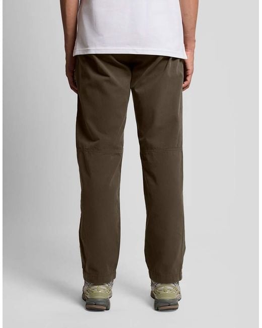 Lyle & Scott White Trousers Washed Cotton Trousers for men