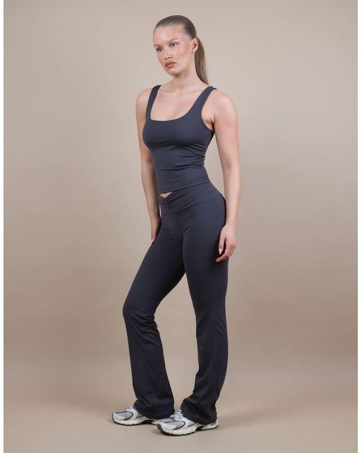 SIMMI Blue Square Neck Tank Top
