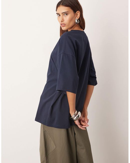 ARRANGE Blue – hochwertiges, schweres oversize-t-shirt