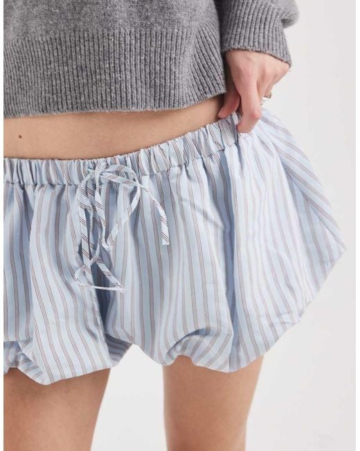 ASOS Gray Bubble Hem Shorts
