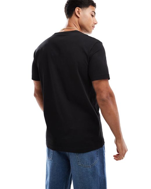 Calvin Klein Black Brush Stroke Graphic T-shirt for men