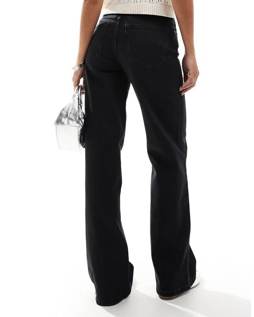 SELECTED Black Alice Wide Leg Jean