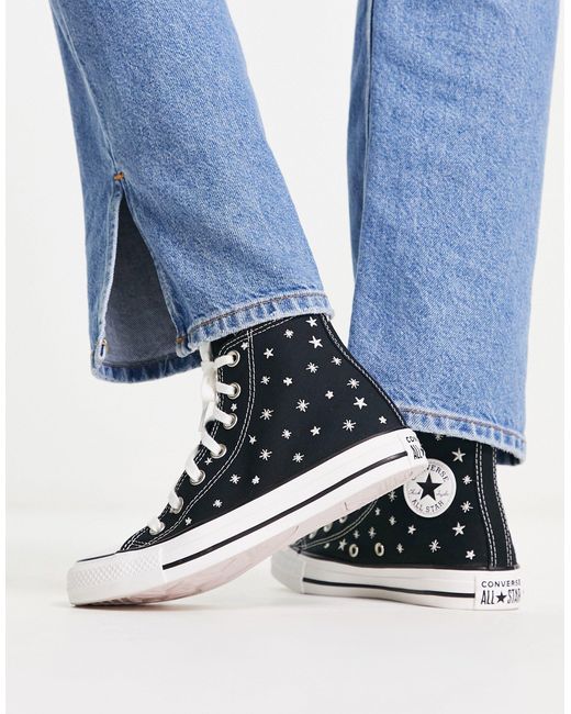 Converse Chuck Taylor All Star Hi Crystal Energy Trainers in Blue | Lyst  Australia