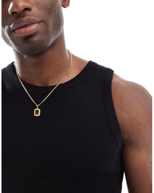 ASOS – geripptes muskelshirt in Black für Herren