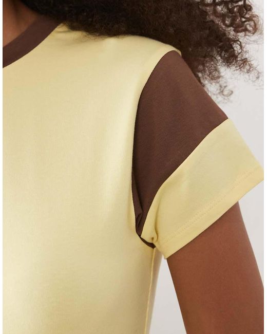 ASOS Multicolor Baby Tee With Contrast Panels