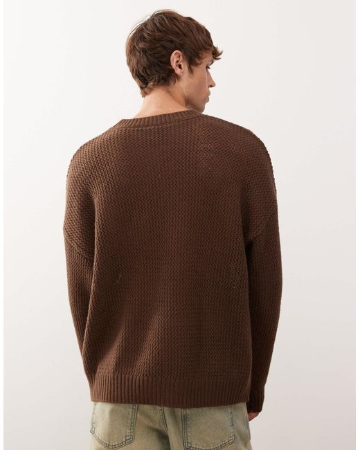 Kickers Brown Oversized Knit Jumper