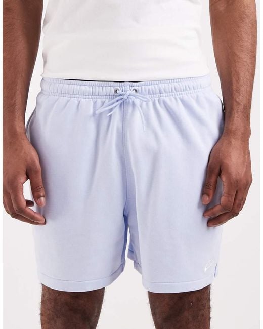 Nike White Club French Terry Shorts for men