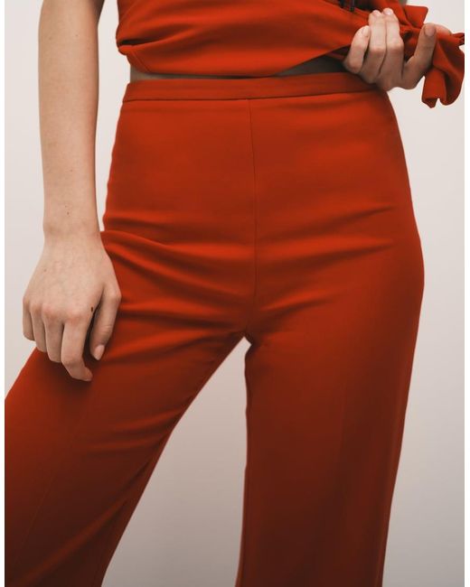 Mango White Iguana Tailo Straight Trouser Co-ord