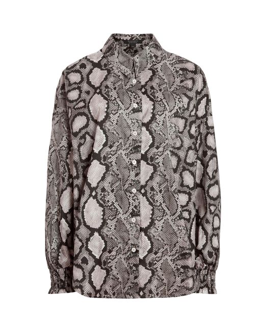 AllSaints Gray – charli – fließendes hemd