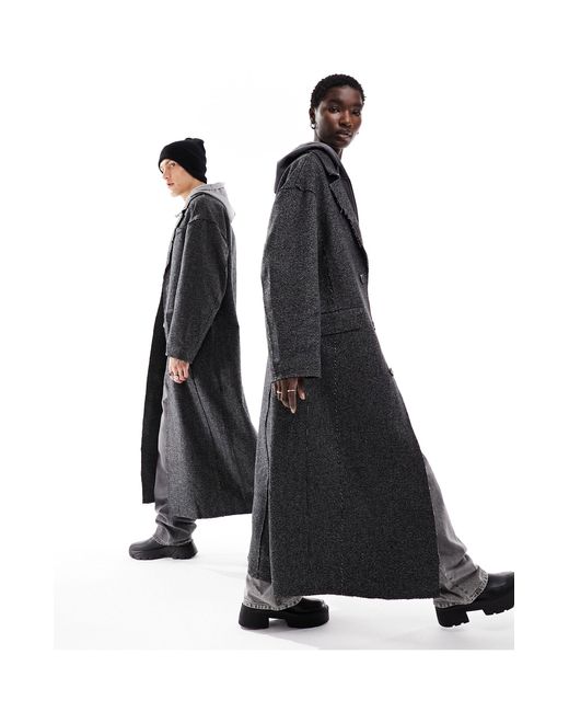 Reclaimed vintage Unisex Oversized Duster Coat in Black Lyst UK