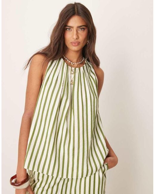 ASOS White Seersucker Shell Top Co-ord