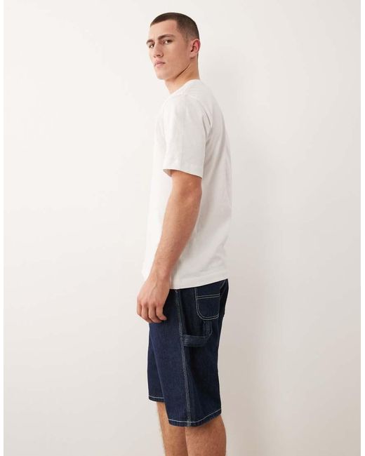Jack & Jones Natural Alex baggy Carpenter Denim Shorts for men