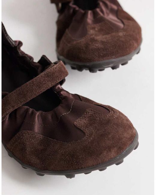 Bronx Brown Gravit-yy Ballet Flats
