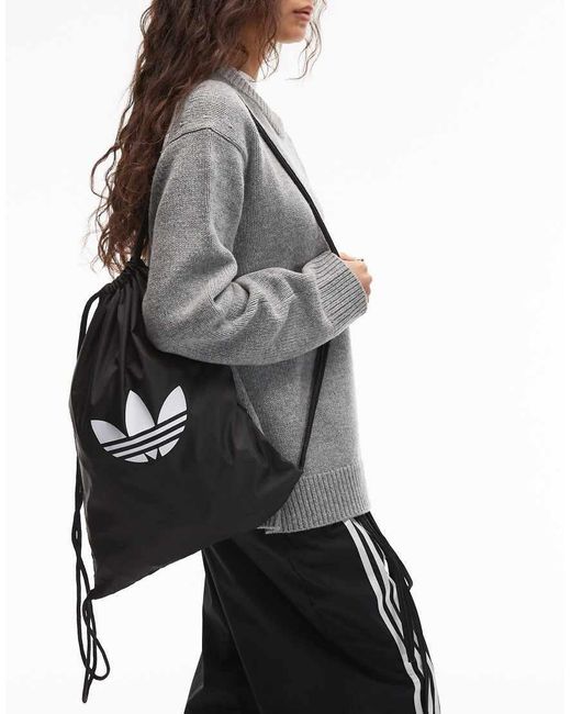 Adidas Originals Black Adicolor Drawstring Bag