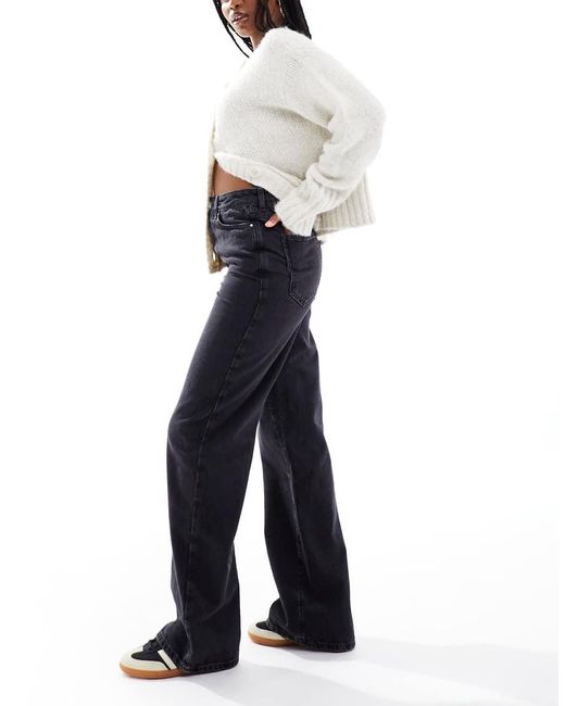New Look Blue Adalae Wide Leg Jeans