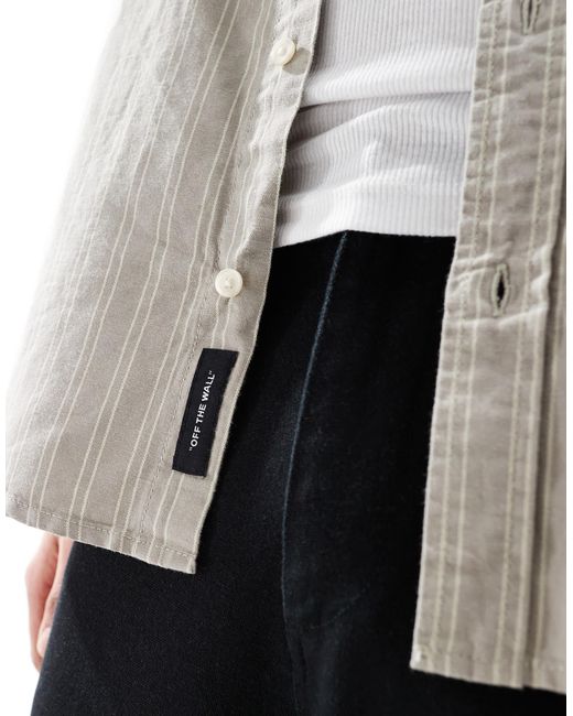 Lawson - chemise à manches courtes et rayures - brouillard londonien/glaçage citron Vans pour homme en coloris Natural
