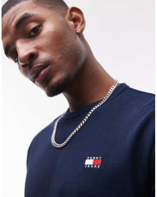 Tommy Hilfiger Blue Regular Badge Logo T-shirt for men