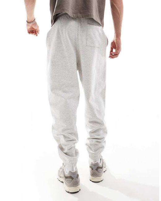 ASOS Essentials -Oversized Joggingbroek in het White voor heren