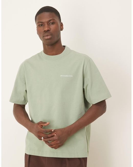 Abercrombie & Fitch – hochwertiges t-shirt in Green für Herren