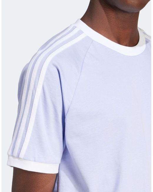 Adidas Originals White Adidas Adicolor Classics 3-stripe T-shirt for men