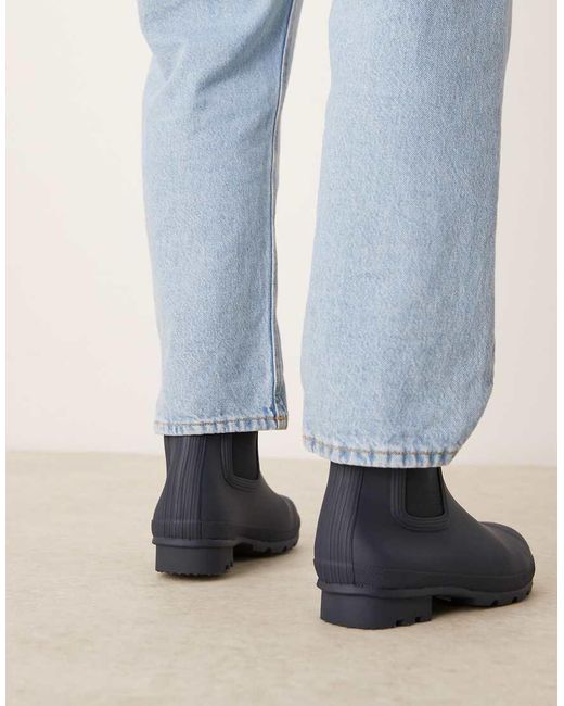 Hunter Blue Original Chelsea Boot for men