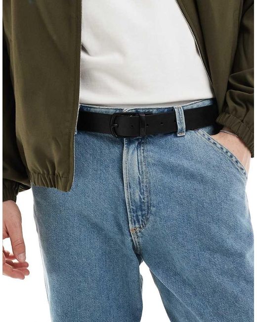 Pull&Bear Blue Reversible Belt for men