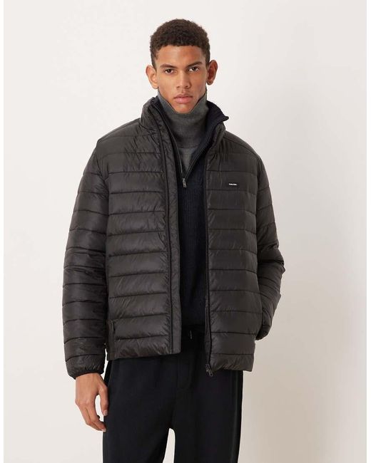 Calvin Klein Gewatteerd Jack in het Gray voor heren