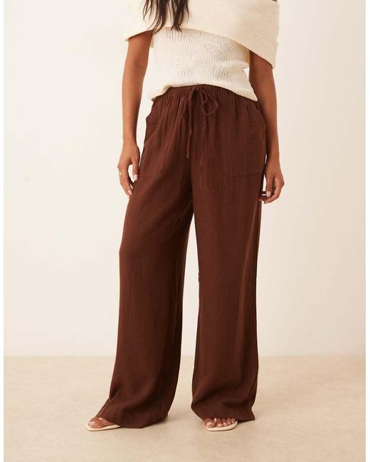 Nobody's Child Petite Natural Shona Straight Leg Pants