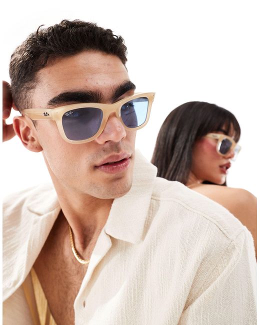 Ray-Ban White Reverse Wayfarer Sunglasses