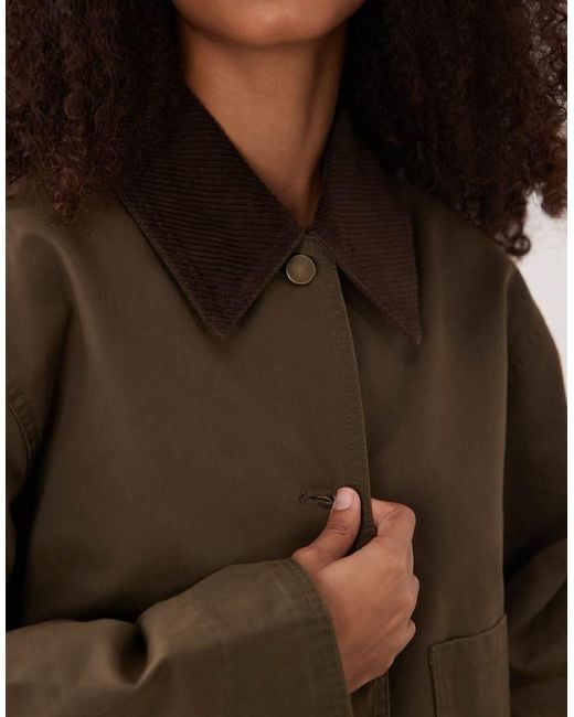 Mango Brown Barn Jacket