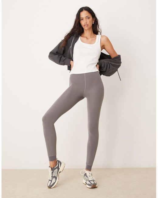 New Look Natural Fleece Lined leggings