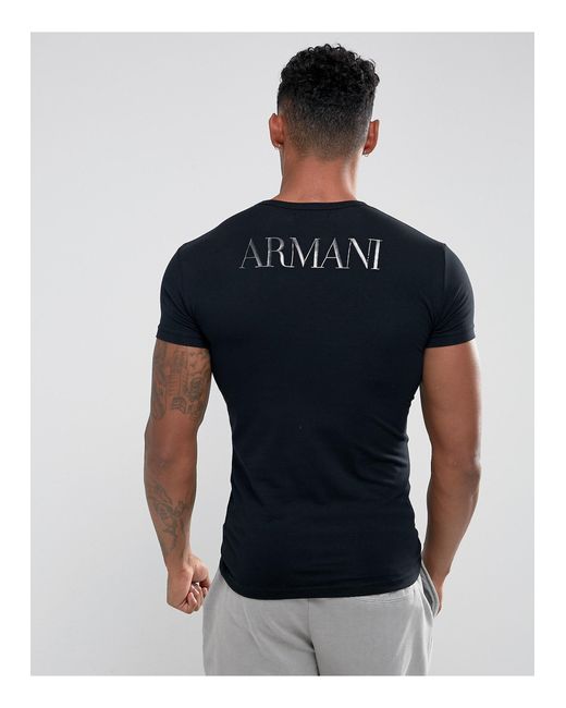 Intiem Minister nationalisme Emporio Armani Loungekleding - Lounge-t-shirt Met Tekstlogo in het Zwart  voor heren | Lyst NL