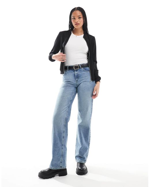 Bomber léger zippé devant Vero Moda en coloris Black