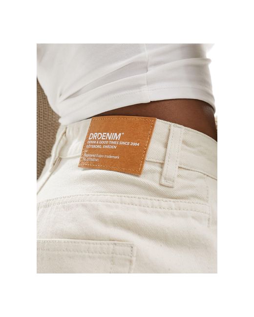 Dr. Denim White – nora – jeans-shorts mit geradem schnitt