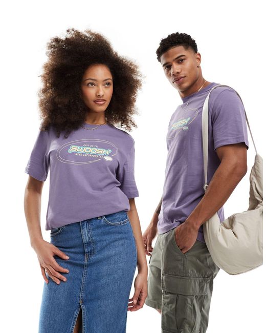 Nike Purple Swoosh Graphic Unisex T-shirt